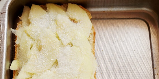 Torta di mele con pane (Torta di mele e pane)