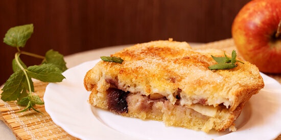 Apple pie na may tinapay (Torta di mele e pane)