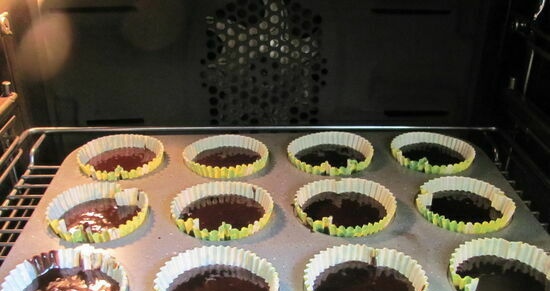 Cupcakes de chocolate con cerveza negra