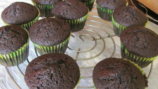 Cupcakes de chocolate con cerveza negra