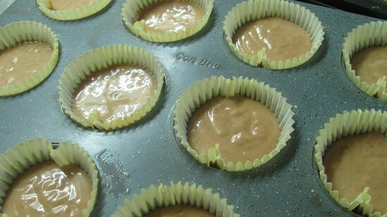 Cupcakes con tè nero e crema al miele