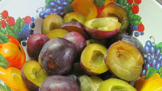 Pastel de ciruela con almendras