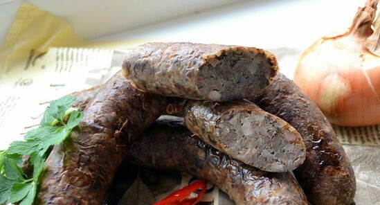 Liver sausage with buckwheat