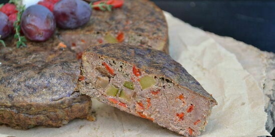 Torta di fegato con verdure