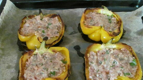 Stuffed peppers in Italian