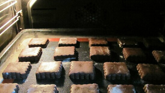 Pan de jengibre magro de chocolate y miel en glaseado de azúcar con amonio