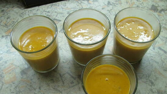 Panna cotta di zucca con caramello