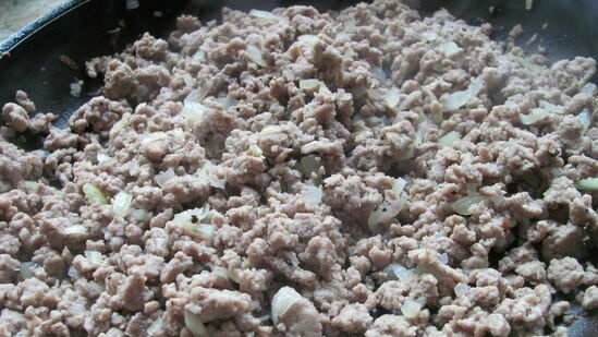 Khingal plegable (khingyal) con carne