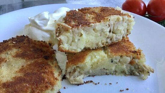 Potato cutlets with tuna