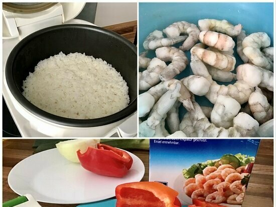 Thai Shrimp Rice (Ninja Foodi)