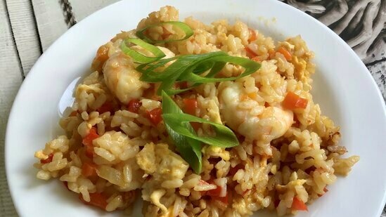 Thai Shrimp Rice (Ninja Foodi)