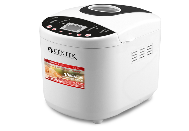 מפרט להכנת לחם Centek CT-1406 ומדריך הפעלה