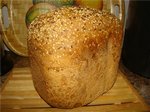 Selyansky bread with sourdough in a bread maker