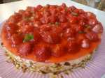 Torta di fragole con yogurt cremoso