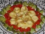 Potato dumplings with vegetables