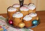 Easter cake on yolks (kneading dough in a bread maker)