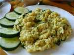 Porridge with herbs and turmeric