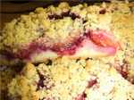 Plum pie in streusel