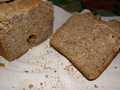 Rye-wheat bread with lentils and coriander