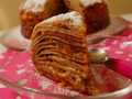 Torta soufflé con frittelle calde