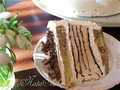 Pastel helado Croccante semifreddo con café y chocolate