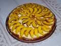 Open peach pie