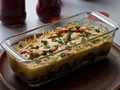 Chicken casserole with mushrooms