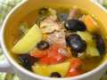 Frozen whole meat broth in Oursson pressure cooker