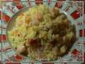 Pilaf with shrimps