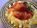 Sweet strawberry pasta