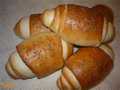 Arrows with caraway seeds on a thick dough