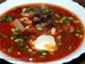 Sopa de tomate con frijoles y atún