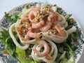 Rocket salad with seafood