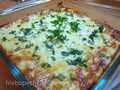 Potato casserole with cheese crust