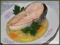 Zuppa Ukha con salmone in 15 minuti (pentola a pressione multicooker marca 6051)