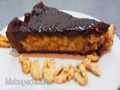 Tarta de chocolate con caramelo y nueces