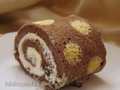 Polka dot coffee roll