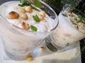 Dessert alla menta e banana con yogurt