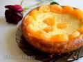 Tarta de queso con mandarina