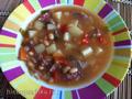 Zuppa di fagioli con manzo e carni affumicate in MV Bork U600