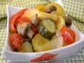 Seasonal vegetable salad, quick pickling