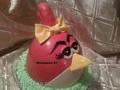 Pastel de Angry Birds - pájaro lindo (clase magistral)