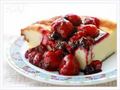 Curd casserole with berry sauce