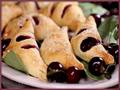 Cherry puff pastries