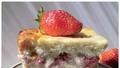 Cottage cheese casserole with strawberries