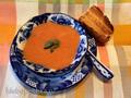 Zuppa di pomodoro e basilico (fornello per frullatore fisso Moulinex)