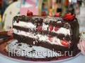 Tarta de chocolate con fresas