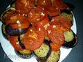 Berenjenas fritas con tomate