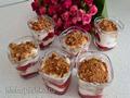 Dessert with raspberries by Nigela Lawson