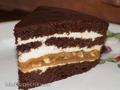 Nut-caramel cake layer